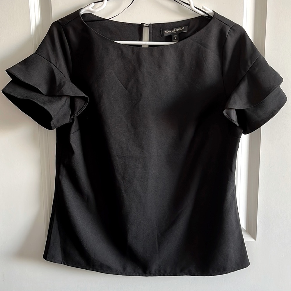 Ruffle-Sleeve Banana Republic Blouse